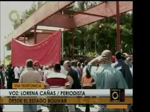 Hubo protestas de trabajadores en lugares de la CVG, Bauxilu