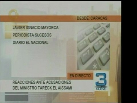 Reacción del periodista de sucesos de El Nacional, Javier Ig