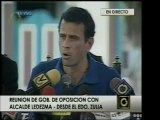 Previo a la visita a la OEA, Capriles Radonsky habló de Curi