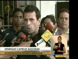 El gobernador Capriles Radonsky declaró respecto a las decla