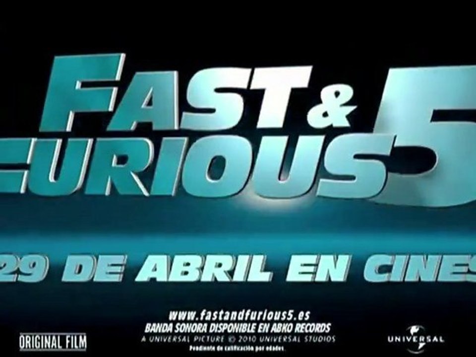 Fast & Furious 5 Spot2 HD [10seg] Español