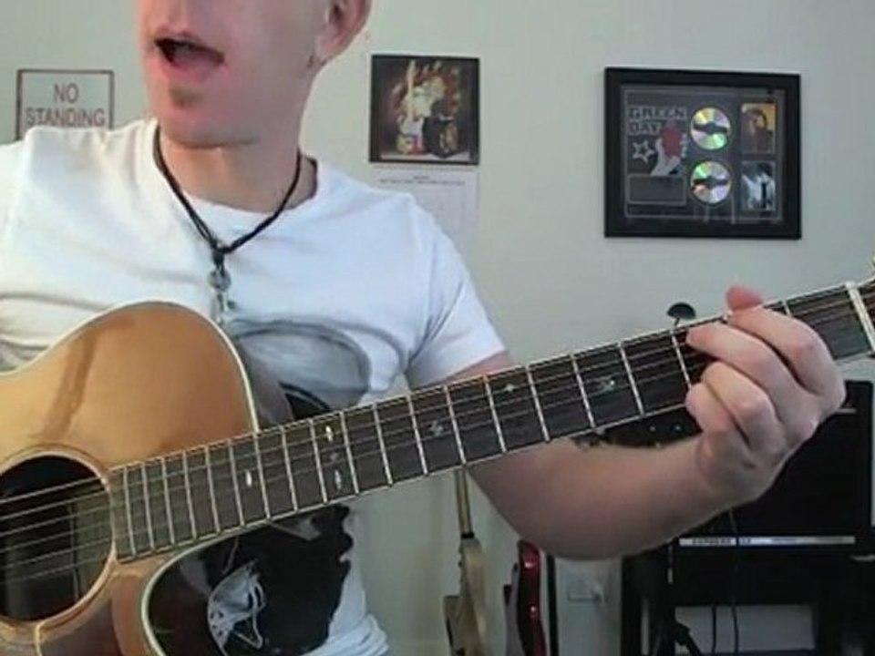 Acoustic Guitar Hammer On Chords Transition Lick - ...