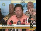 Andrés Velásquez denunció el desempleo existente en Venezuel
