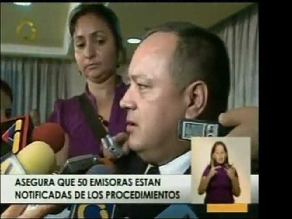 Diosdado Cabello declaró que los procedimientos contra las r