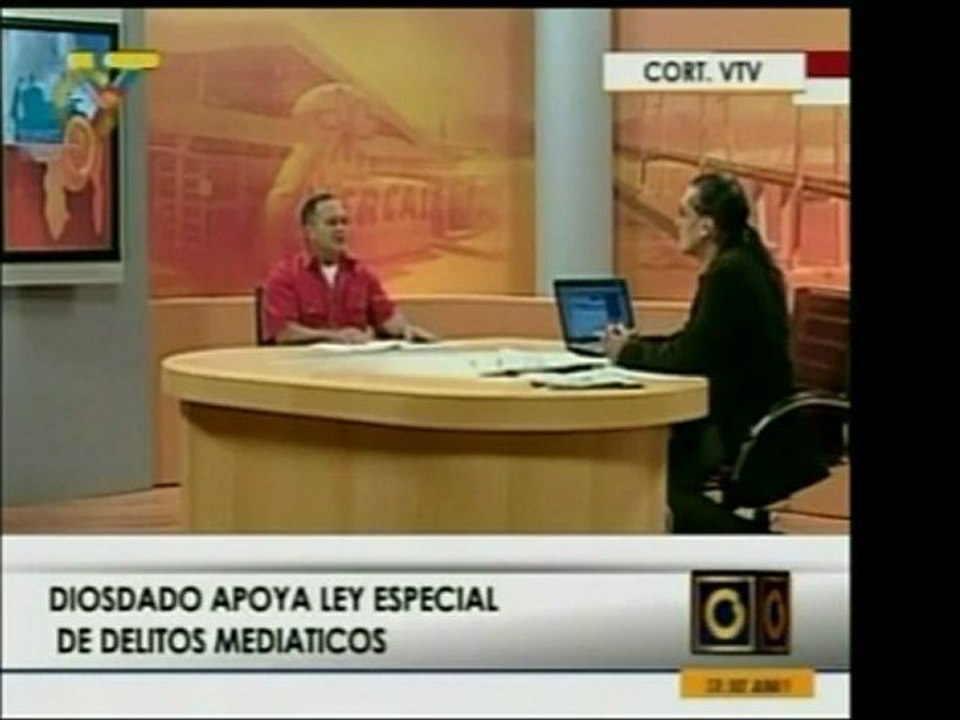 El Min. y cabeza de CONATEL, Diosdado Cabello, dijo que el p