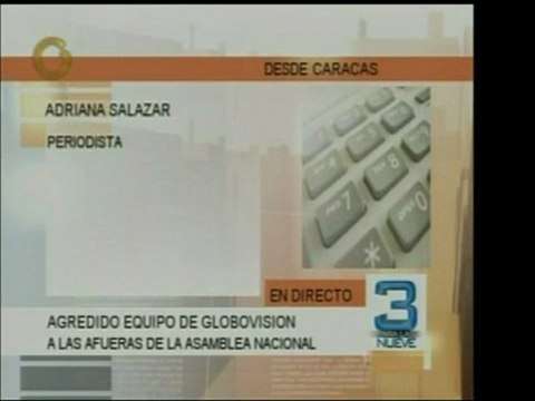 El camarógrafo de Globovision fue agredido por oficialistas