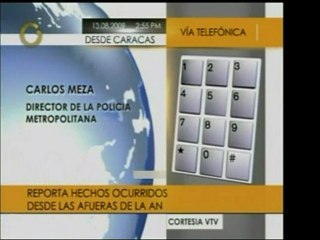 El Dir. de la PM Carlos Meza dijo que la manifestación oposi