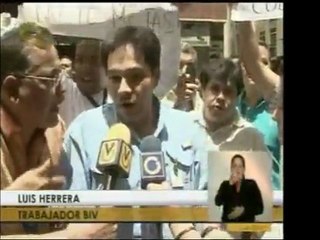Dentro del BIV distintos trabajadores se lanzaron a la calle