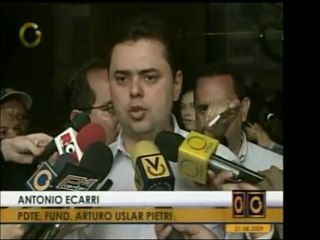 Antonio Ecarri, de la Fun. Arturo Uslar Pietri, denuncia que