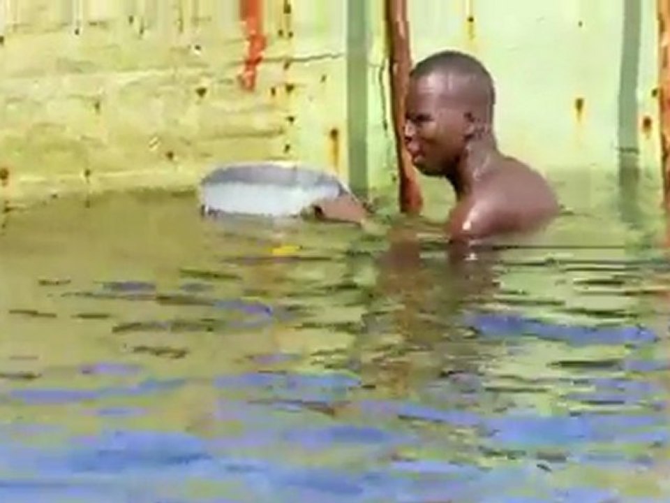 Sand diving in Lagos