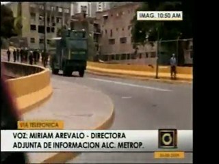 Trabajadores de la Alcaldía Metropolitana fueron interceptad