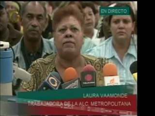 En la Alcaldía Metropolitana sus trabajadores ofrecieron una
