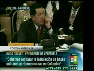 Al concluir su intervención, Hugo Chavez propuso que el Cons