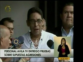 Trabajadores de Avila TV entregaron pruebas de agresiones a