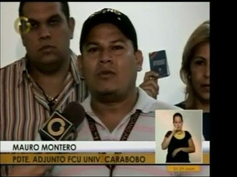 Representantes estudiantiles de Carabobo se sumarán a la mar