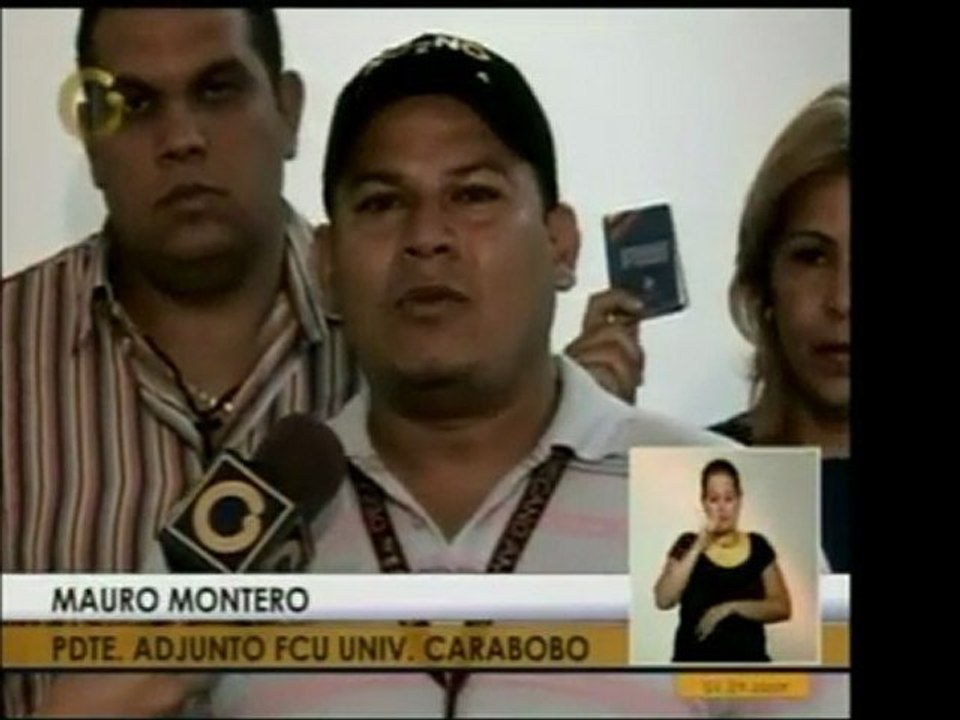 Representantes estudiantiles de Carabobo se sumarán a la mar