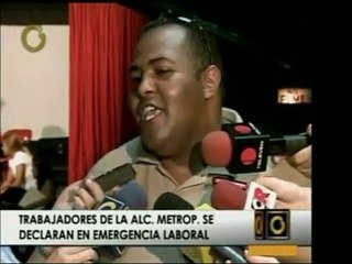 Trabajadores de la Alcaldía Metropolitana protestaron contra