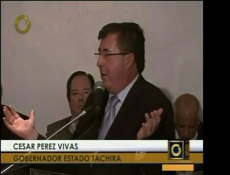 El gob. de Táchira, Pérez Vivas, descartó las acusaciones en