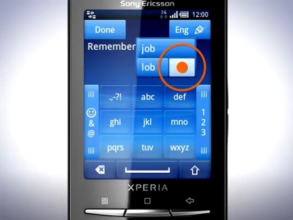Sony Ericsson Xperia X10 mini ekran