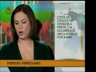 El precio del petróleo crudo venezolano se ubicó en 65,37 dó