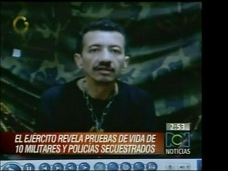 Videos de diez militares colombianos que se encuentran en po