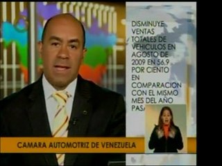 La ventas de vehículos disminuyeron un 56,9 % en agosto, rep