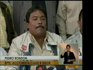 Trabajadores siderúrgicos manifestaron su descontento por lo