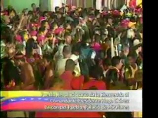 @globovision Discurso del presidente Chavez desde el balcon