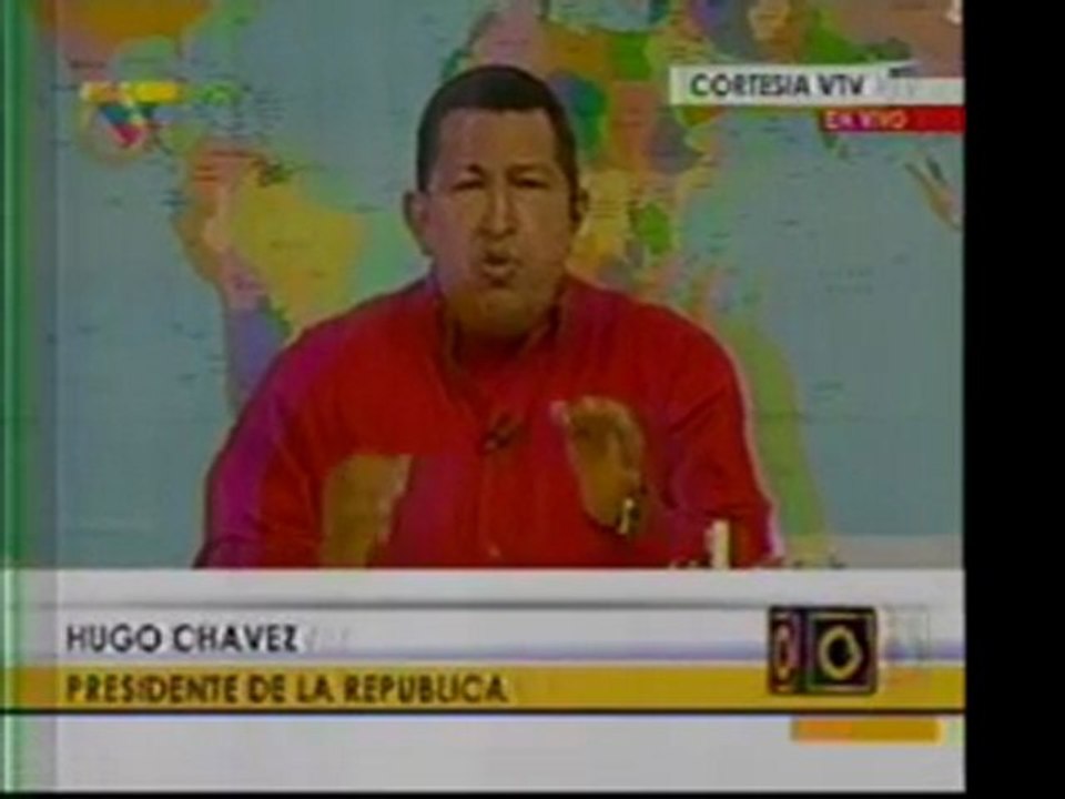@globovision  Presidente Hugo Chavez en su programa dominica