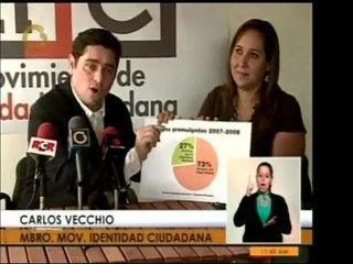 La ONG Movimiento Identidad Ciudadana expuso un estudio que