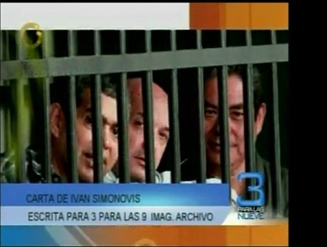 Carta de Iván Simonovis desde la prisión donde relata su día