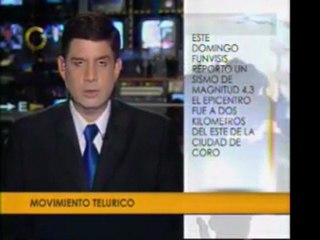 @globovision  Funvisis reporto movimiento sismico en Falcon