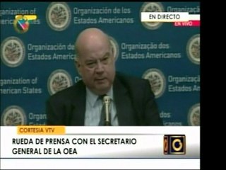 José Miguel Insulza da más declaraciones acerca de Honduras