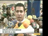 Estudiantes que apoyan la protesta de hambre en la OEA hacen