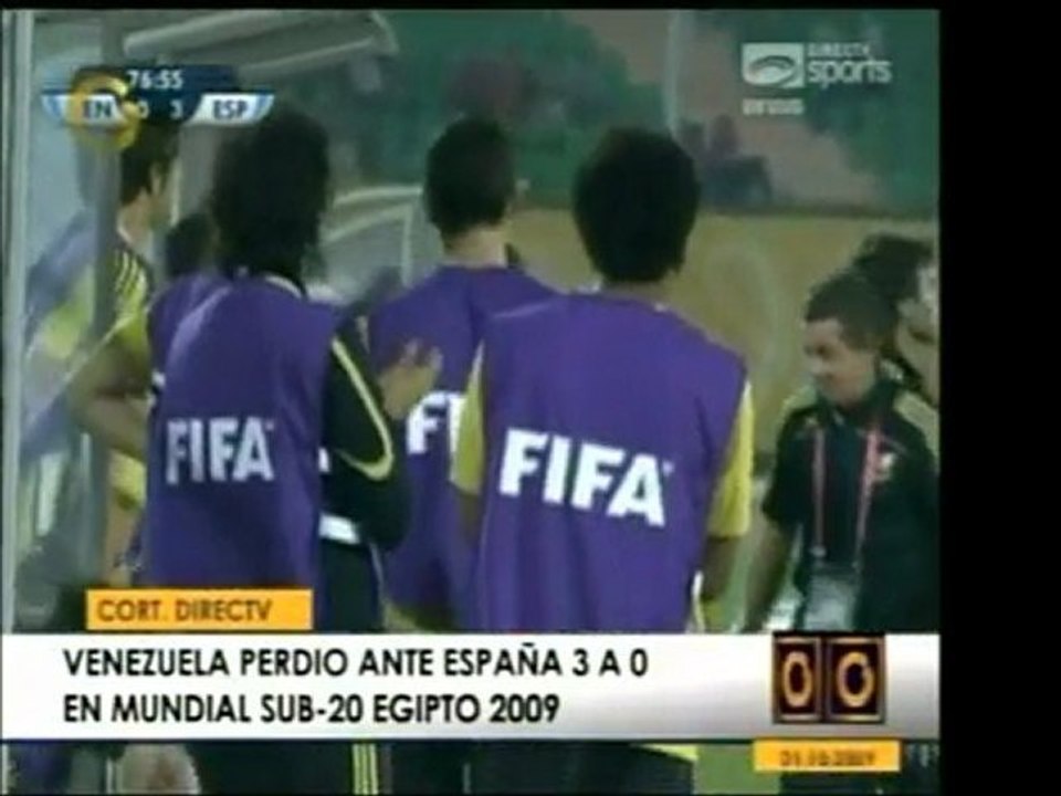 Venezuela cayó contra la oncena española tres goles por cero