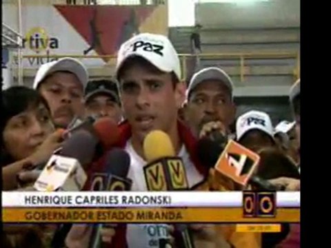@globovision Gobernador de Miranda, Henrique Capriles Radon