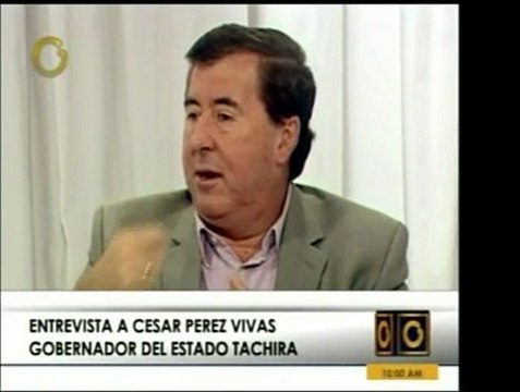 El gob. de Táchira, César Pérez Vivas, denunció el atropello