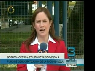 A Globovision no le fue permitido entrar a un acto acerca de