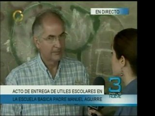 El Alcalde Mayor Antonio Ledezma habla acerca de la entrega