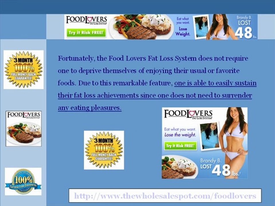 Food Lovers Fat Loss System - The Anti-Diet Weight Loss Program