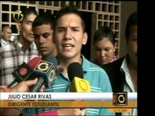 Julio César Rivas denunció que los estudiantes "progresistas