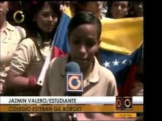 En la U.E. Esteban Gil Borges maestros y estudiantes protest