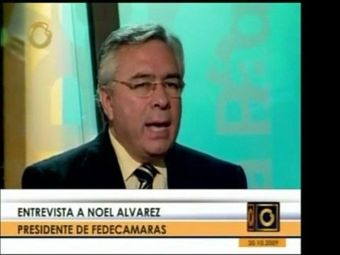 El pdte. De Fedecamaras, Noel Alvarez, dijo que la industria