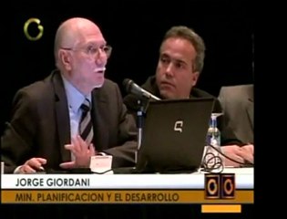 El Ministro de Economía Jorge Giordani estuvo en Ecoanálisis
