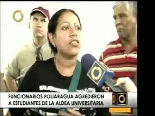 En Aragua estudiantes de la Aldea Universitaria fueron afred