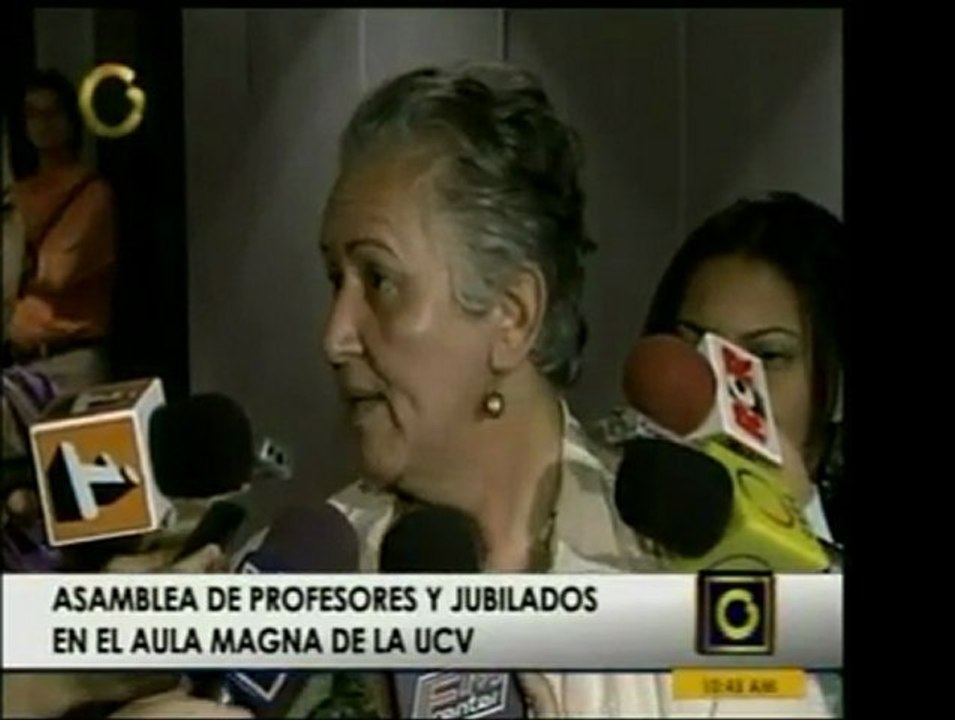 En Asamblea de Profesores y Jubilados, la vpdta. del FCU dij