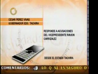 @globovision Cesar Perez Vivas asegura que esta en marcha un