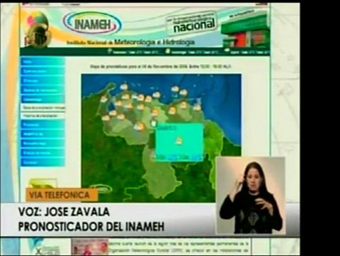 El INAMEH pronostica mucha nubosidad para la zona occidente