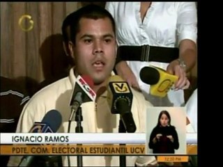 El Pdte. de la Comisión Electoral de la UCV informó el crono