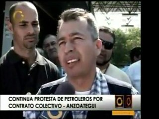 De nuevo los trabajadores petroleros de Anzoátegui tomaron l